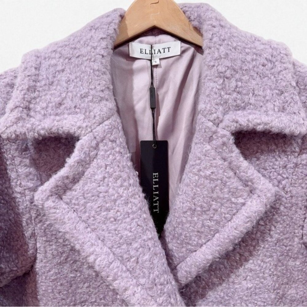 NWT Elliatt Amethyst Cozy Shearling Teddy Coat Jacket in Lilac Purple - Picture 5 of 6